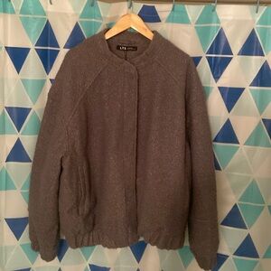 Long tall sally Tall grey Boucher bomber jacket